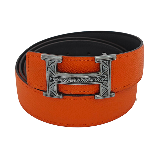 Leather Belt Orange