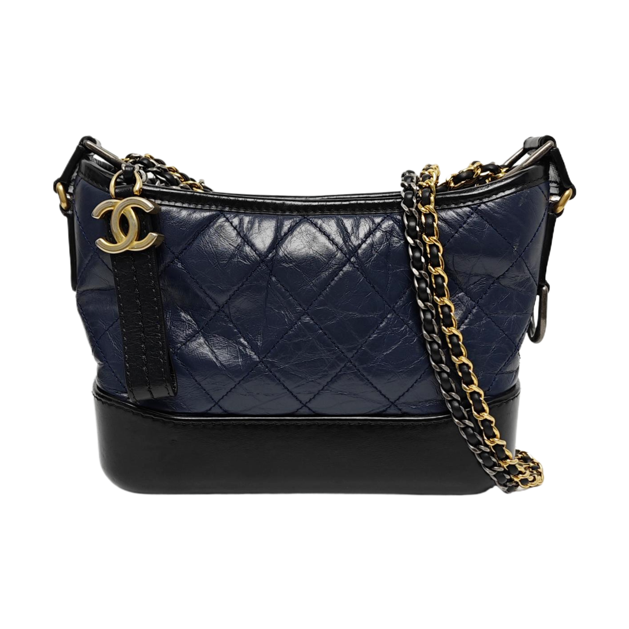 Authenticated pre-owned  GABRIELLE Quilted Calfskin Blue - Shoulder Bag at Looply