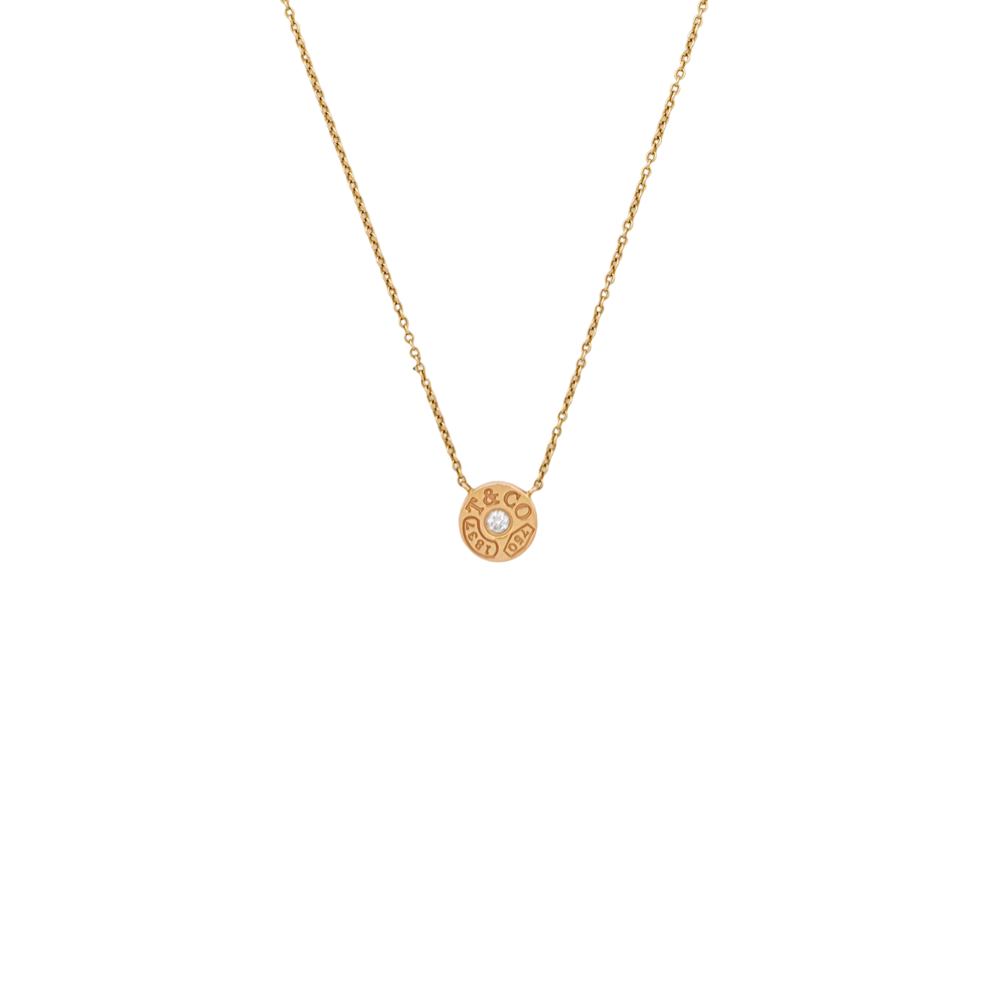 Tiffany 1837 18k Rose Gold Necklace