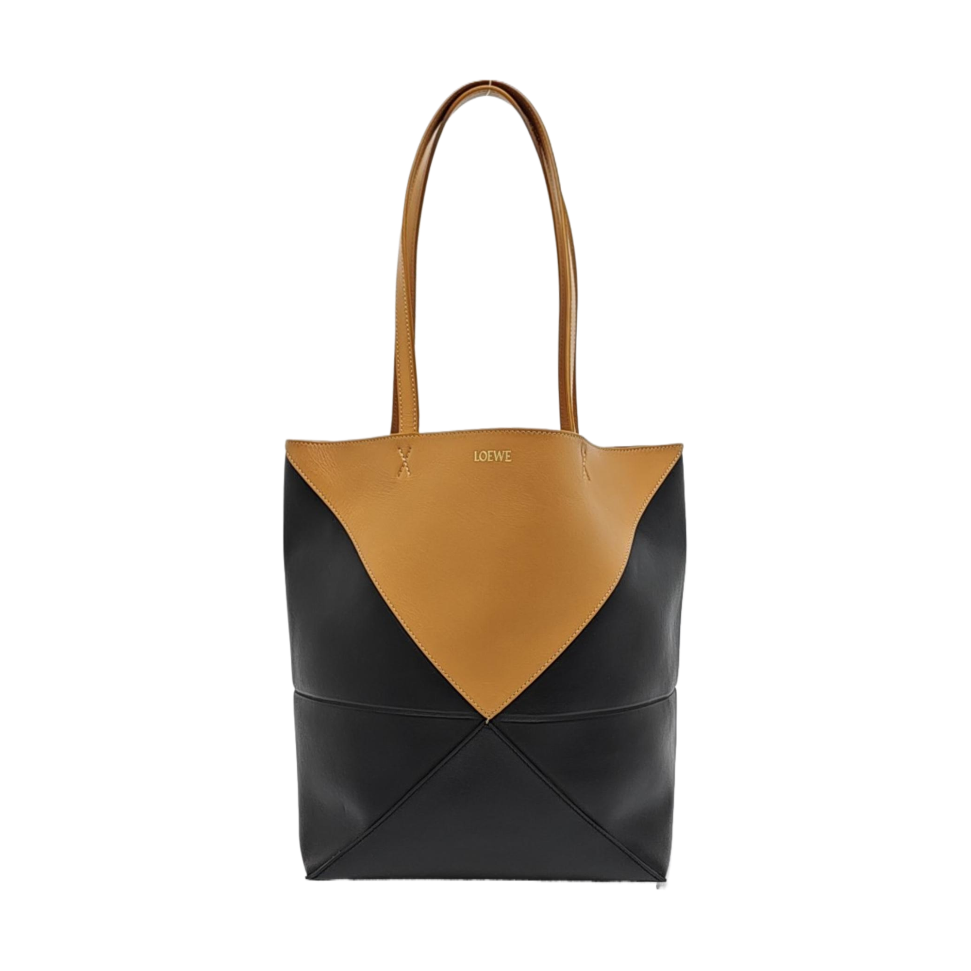 Authenticated pre-owned  Puzzle Fold Medium Calfskin Multicolor - Tote Bag at Looply