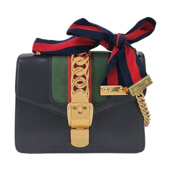 Sylvie Mini Calfskin Black