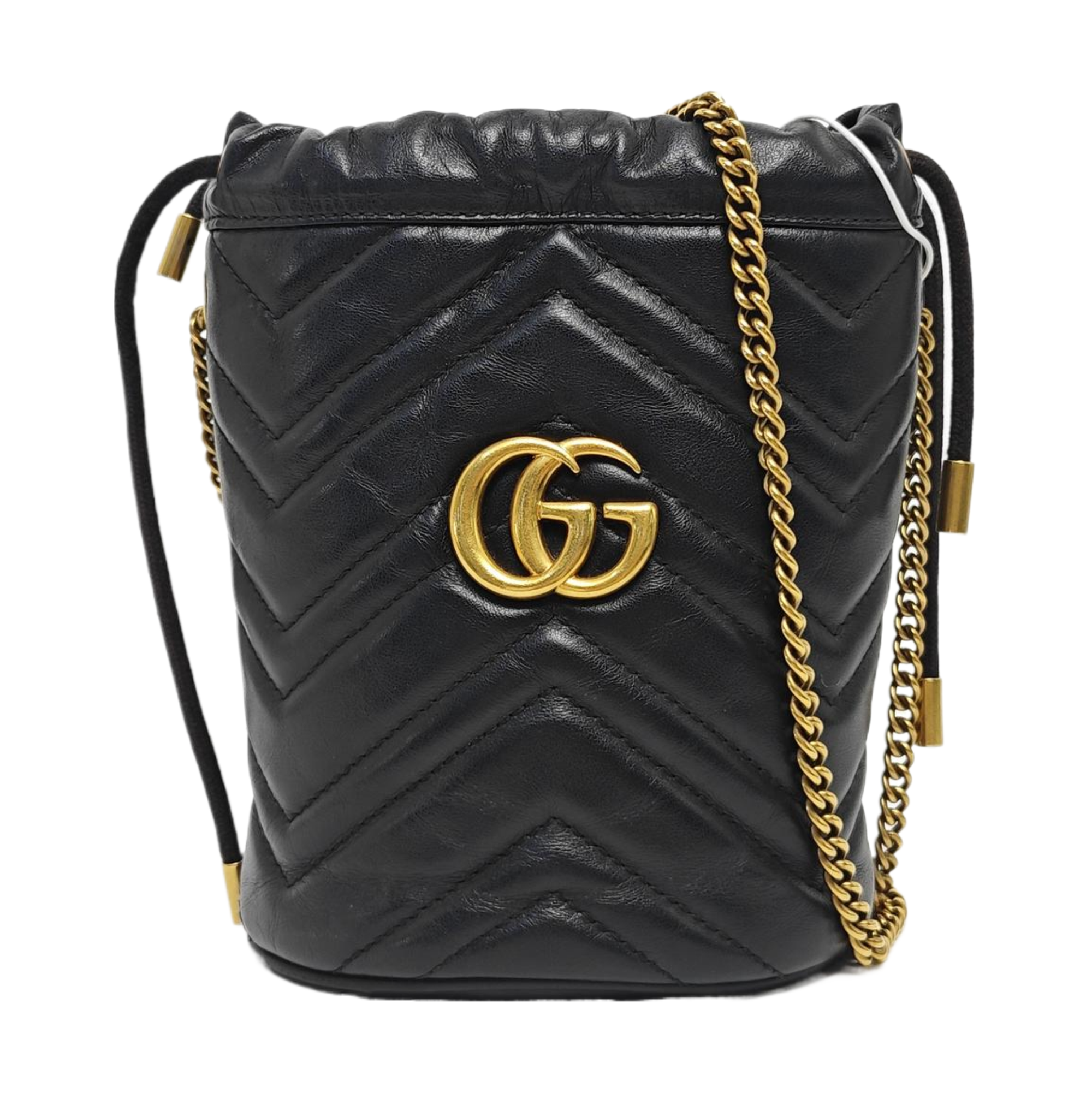 GG Marmont Mini Quilted Calfskin Black