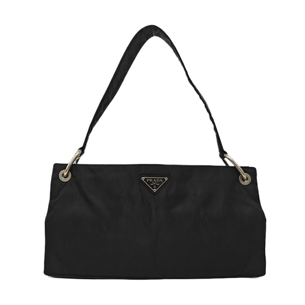 Nylon Shoulder Bag Black