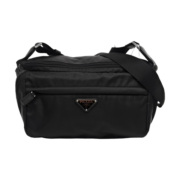 Nylon Shoulder Bag Black