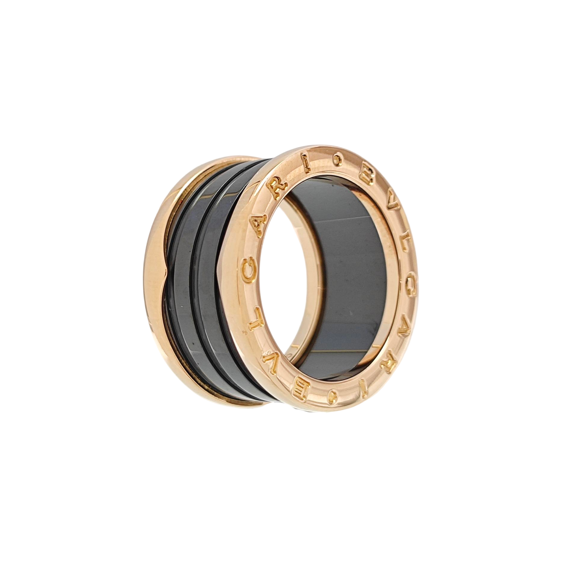B.ZERO1 18k Rose Gold Ring EU 55