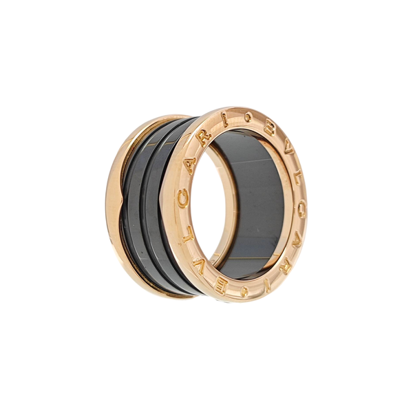 B.ZERO1 18k Rose Gold Ring EU 55