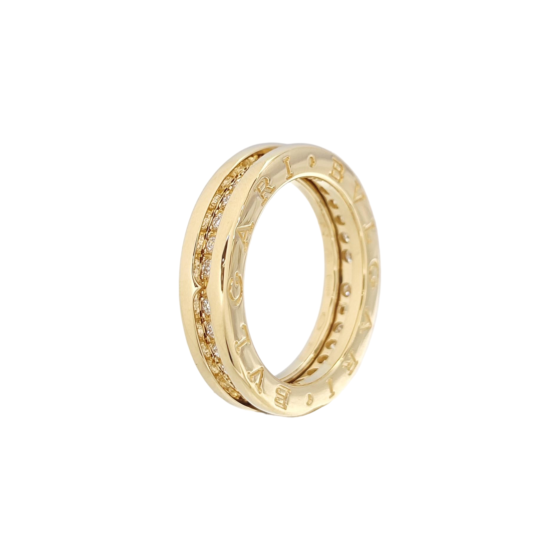B.ZERO1 Diamond Gold Ring EU 53