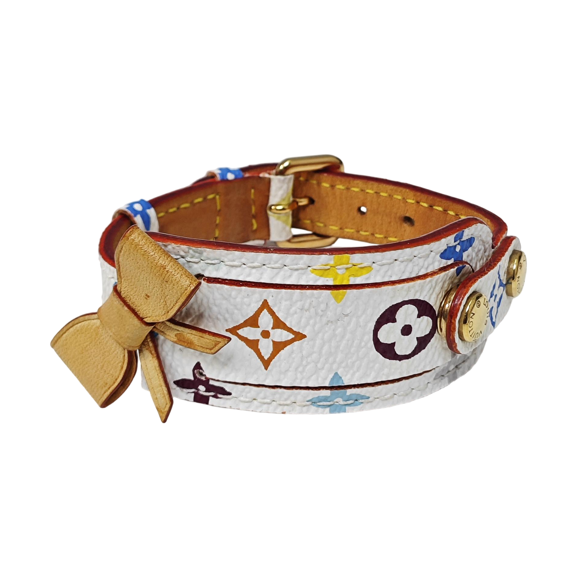 Coated Canvas White Bangle