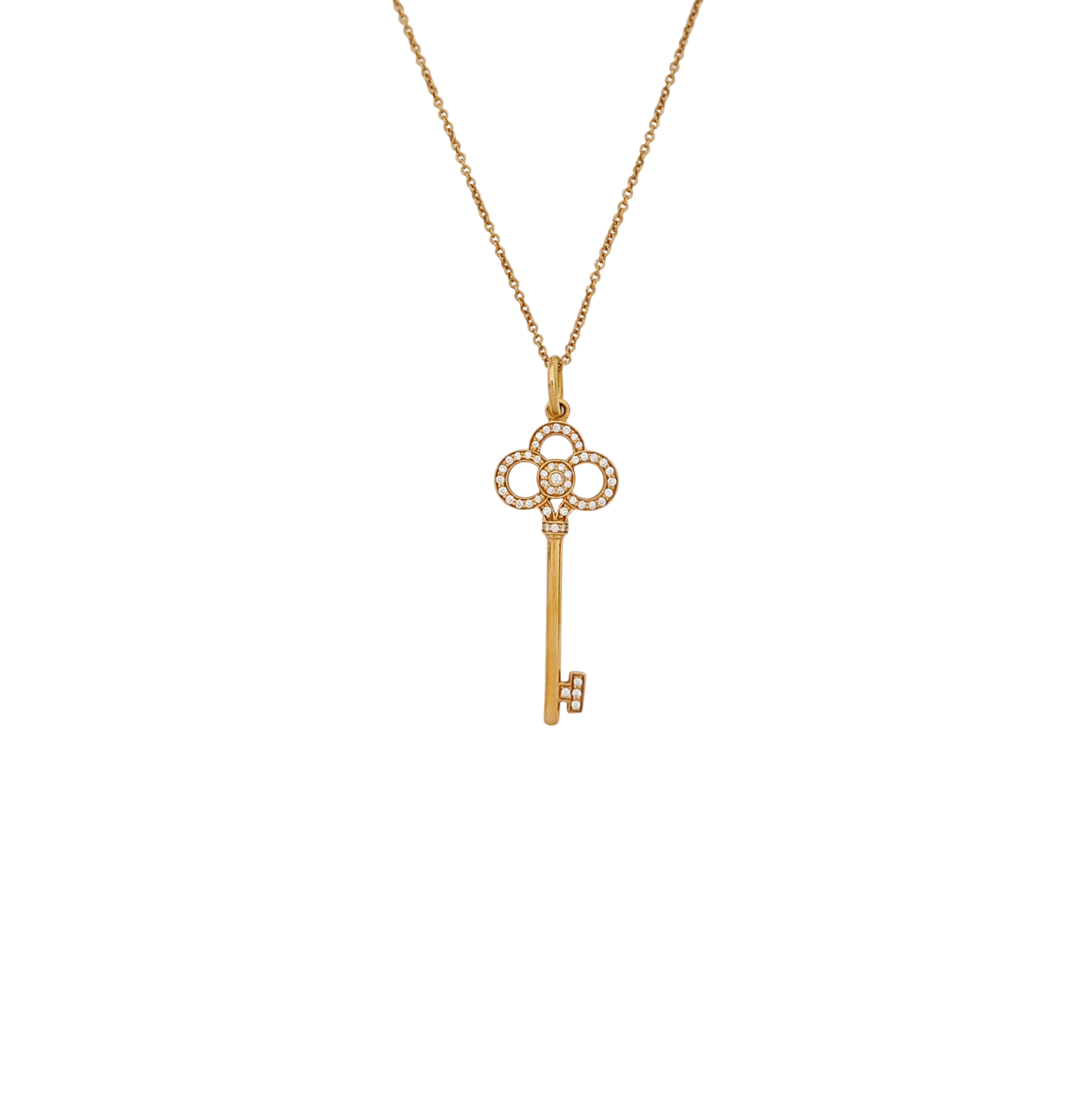 Tiffany Keys 18k Rose Gold Necklace