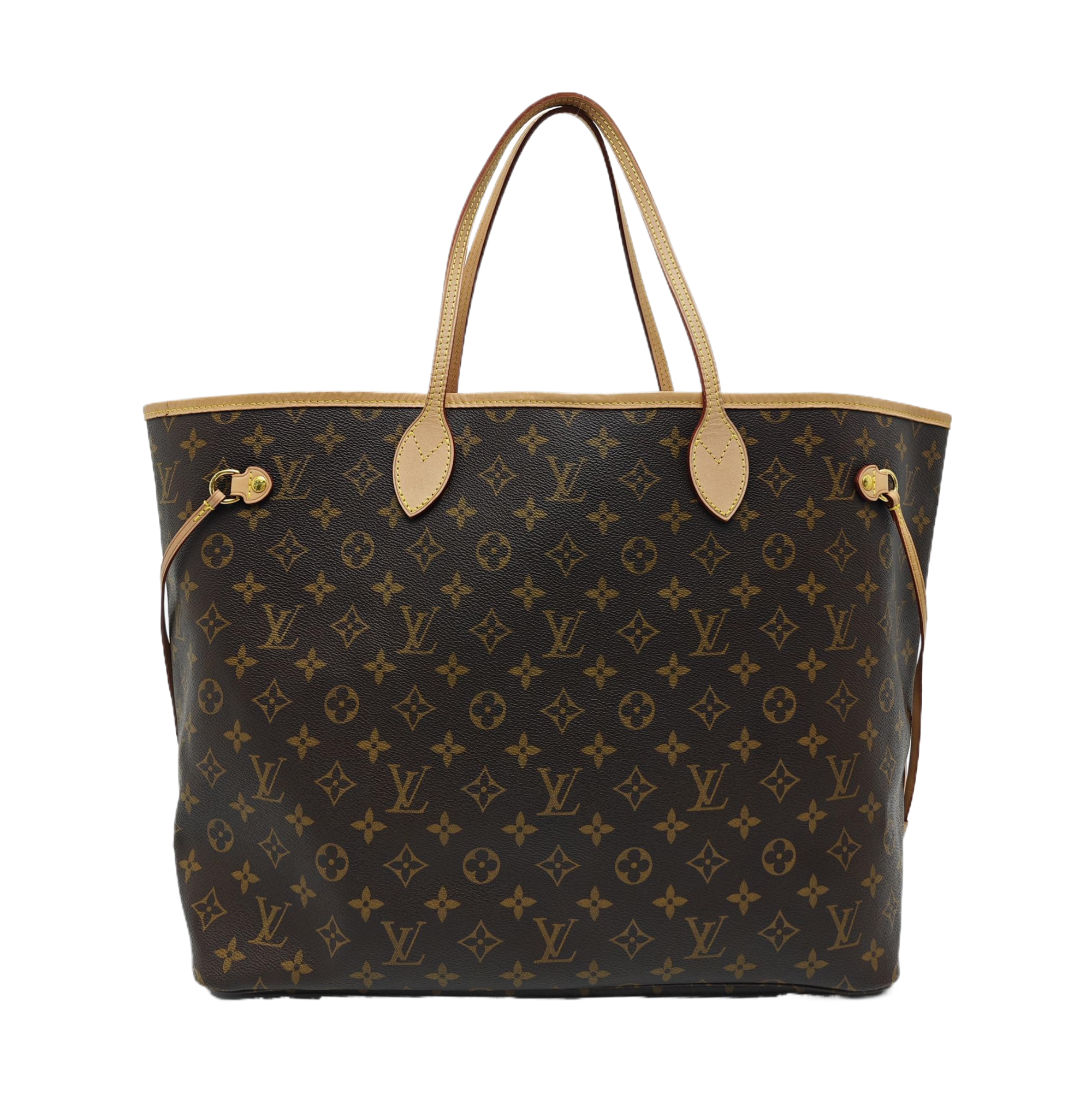 NEVERFULL GM Monogram Coated Canvas Brown