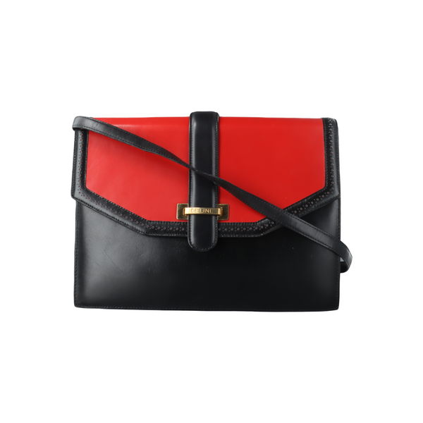 Leather Shoulder Bag Black