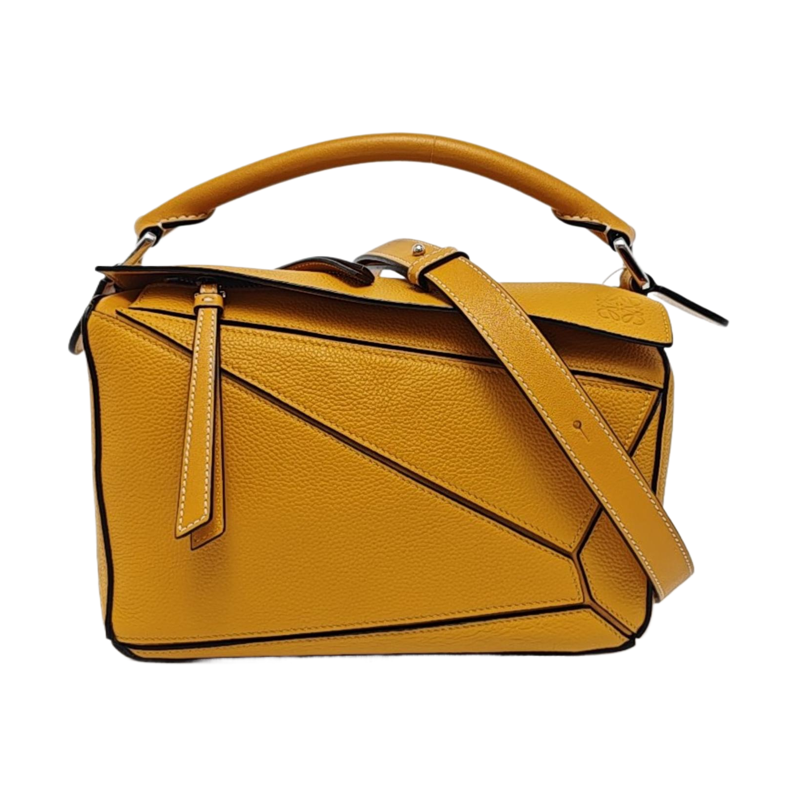 Puzzle Small Calfskin Yellow