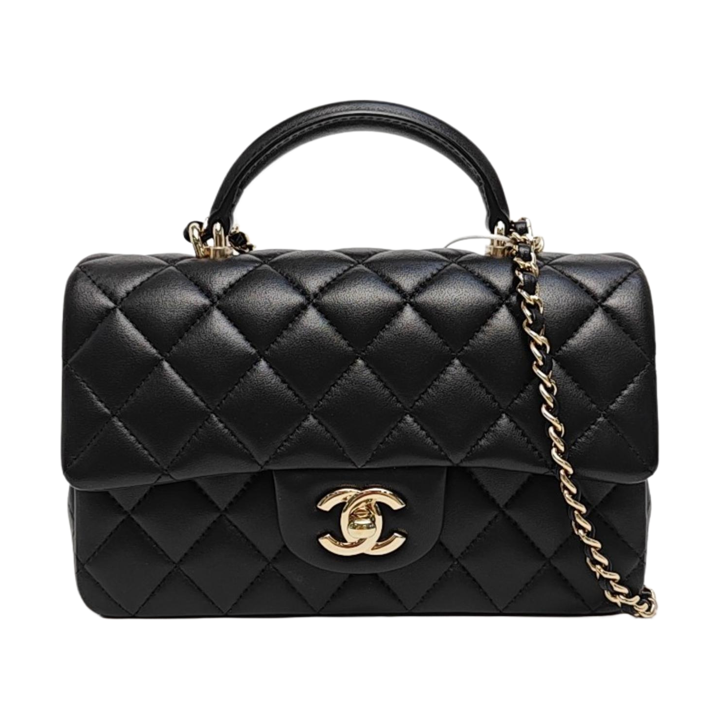 Quilted Lambskin Mini Black