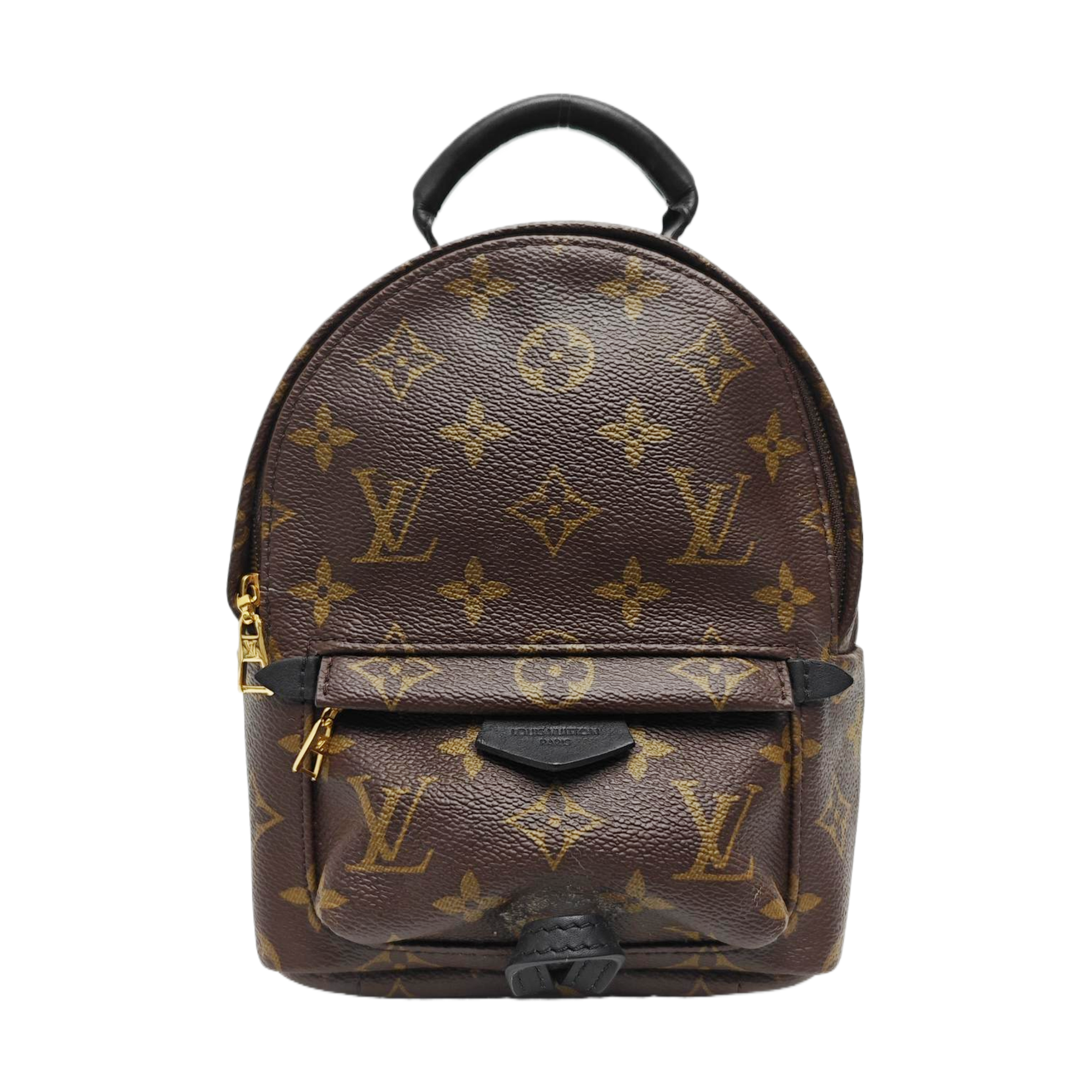 PALM SPRINGS Mini Monogram Coated Canvas Brown