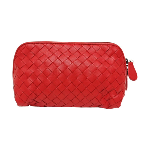 Calfskin Clutch Red