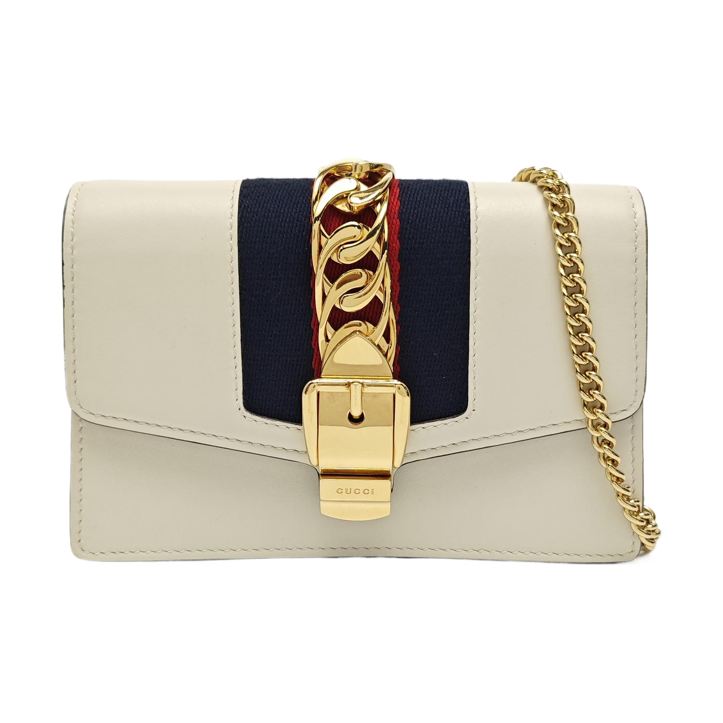 Sylvie Super Mini Calfskin White