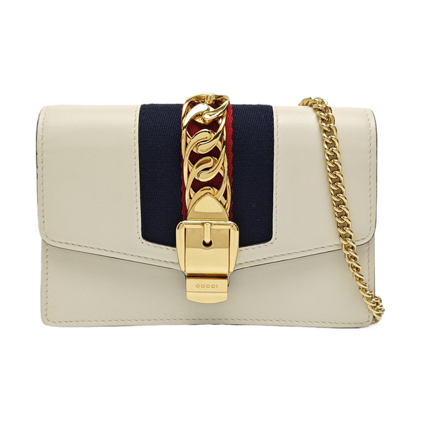 Sylvie Super Mini Calfskin White