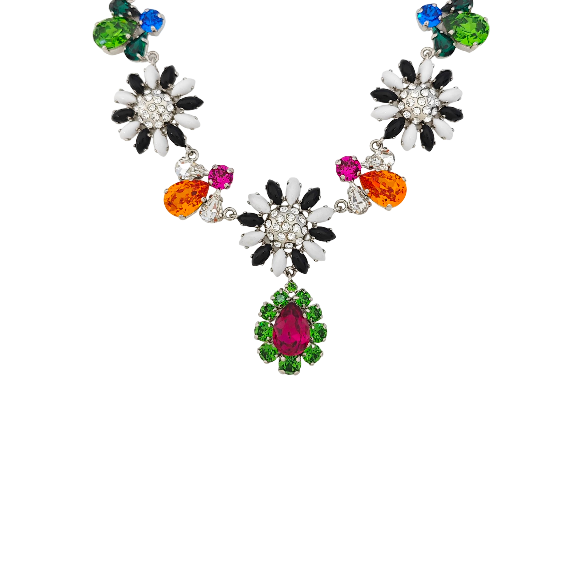 Synthetic Crystal Multicolor Necklace
