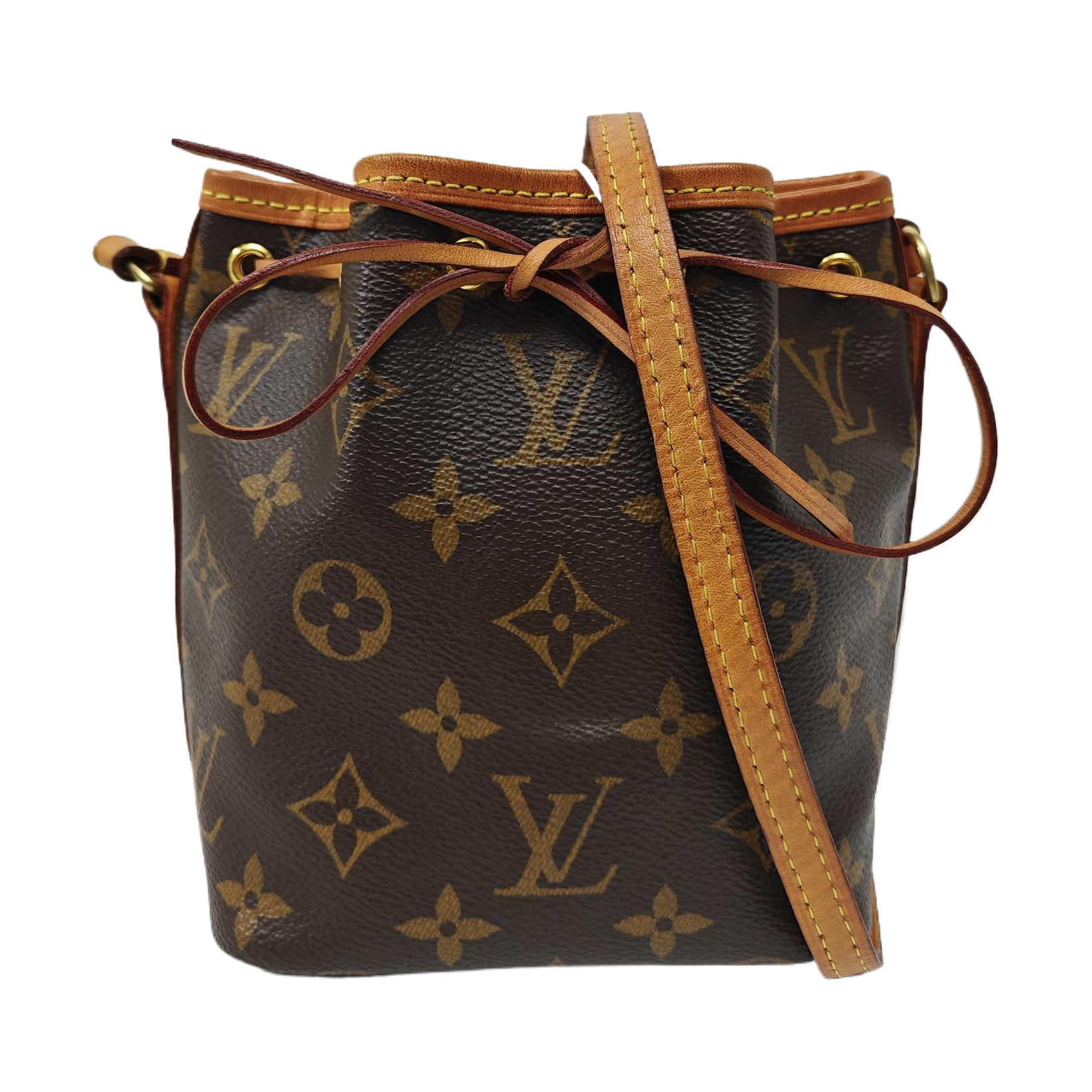 NÉONOÉ Nano Monogram Coated Canvas Brown