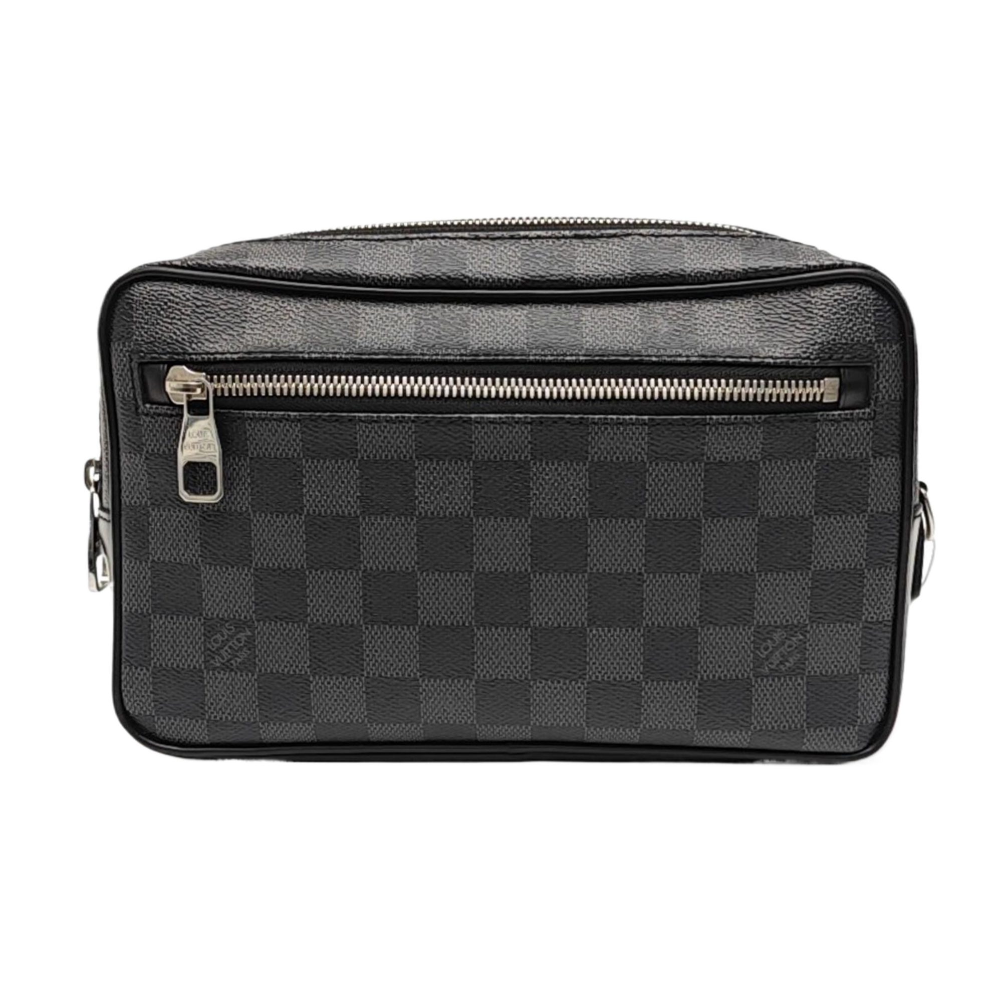 ALPHA Damier Graphite Coated Canvas Gray