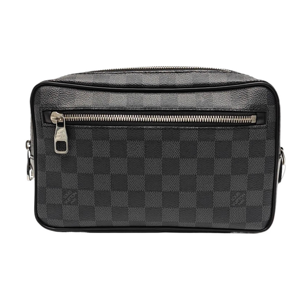 ALPHA Damier Graphite Coated Canvas Gray