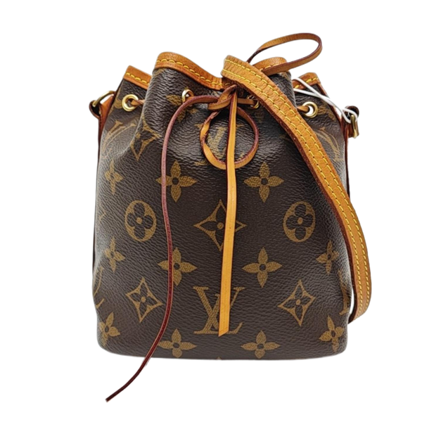 NÉONOÉ Nano Monogram Coated Canvas Brown