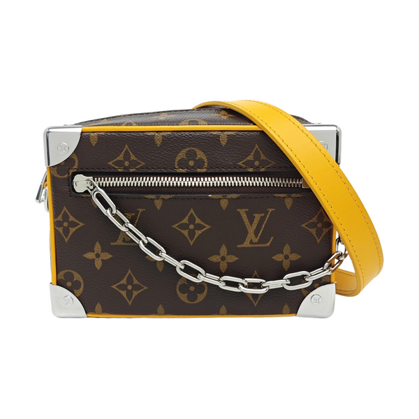 SOFT TRUNK Mini Monogram Coated Canvas Brown