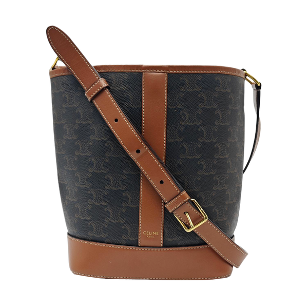 TRIOMPHE CANVAS Small Coated Canvas Brown