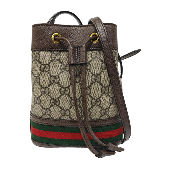 Ophidia Mini Monogram Coated Canvas Beige