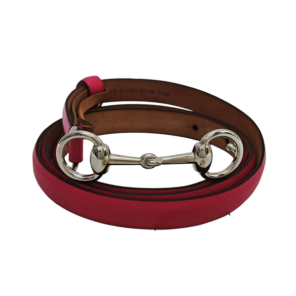 Leather Belt Red