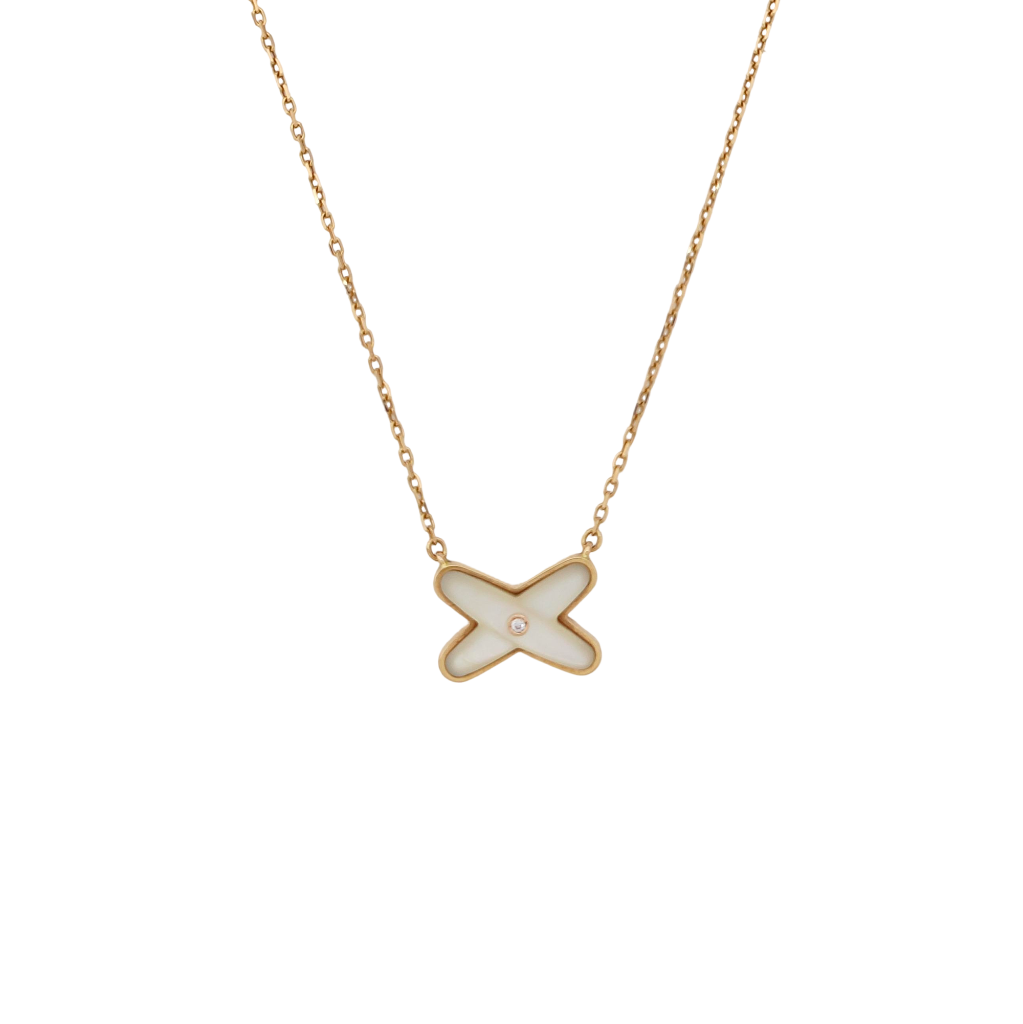 Jeux De Liens 18k Rose Gold Necklace