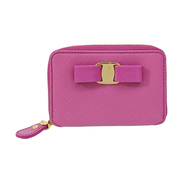 Ginny Calfskin Purple Wallet