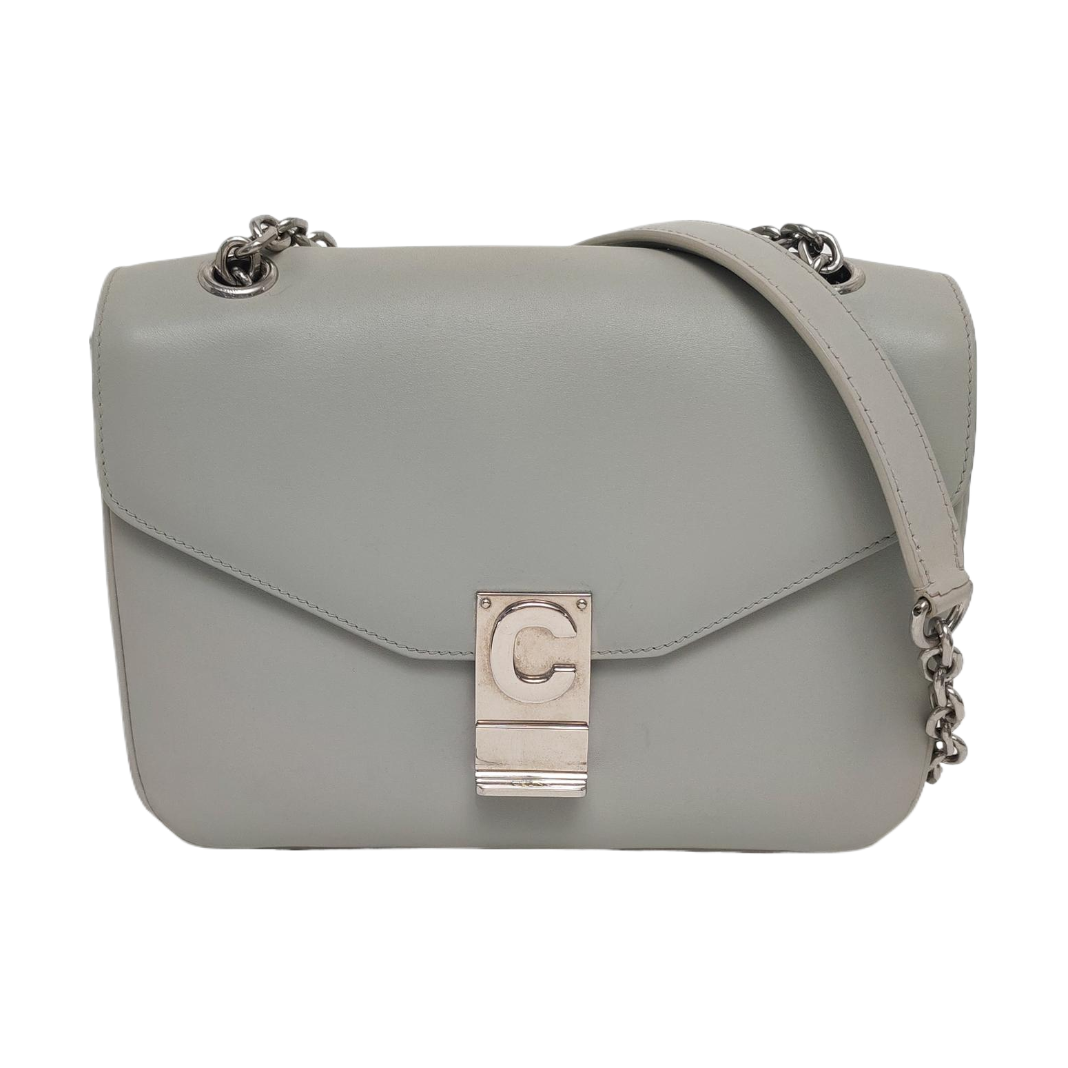 C Medium Calfskin Gray