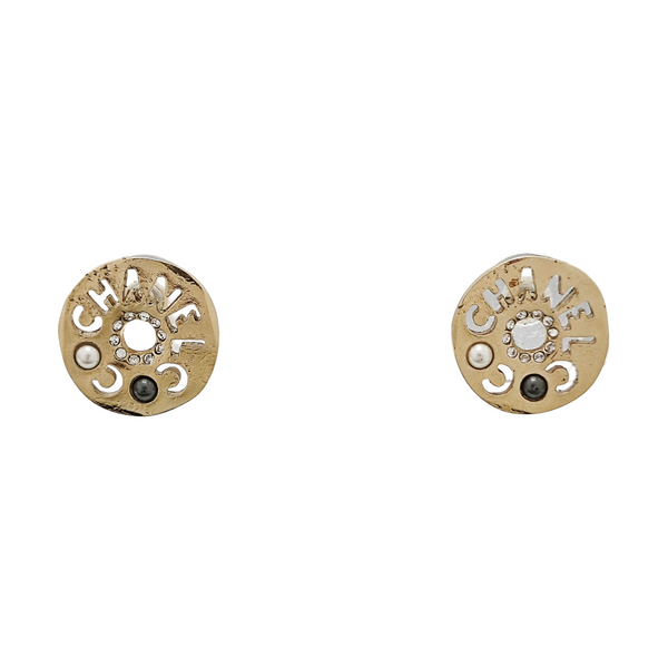 Metal Gold Stud Earrings