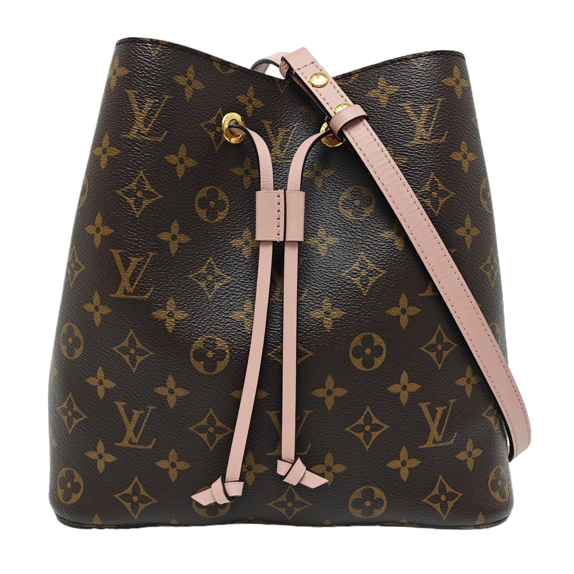 NÉONOÉ MM Monogram Coated Canvas Brown
