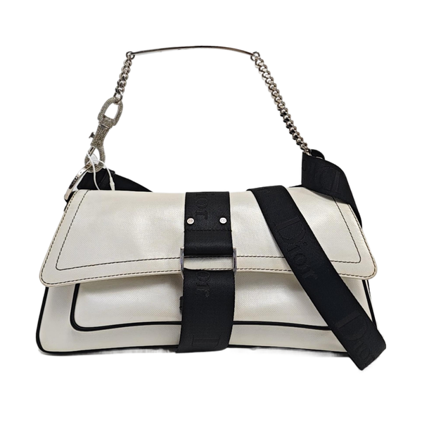 Calfskin Shoulder Bag White
