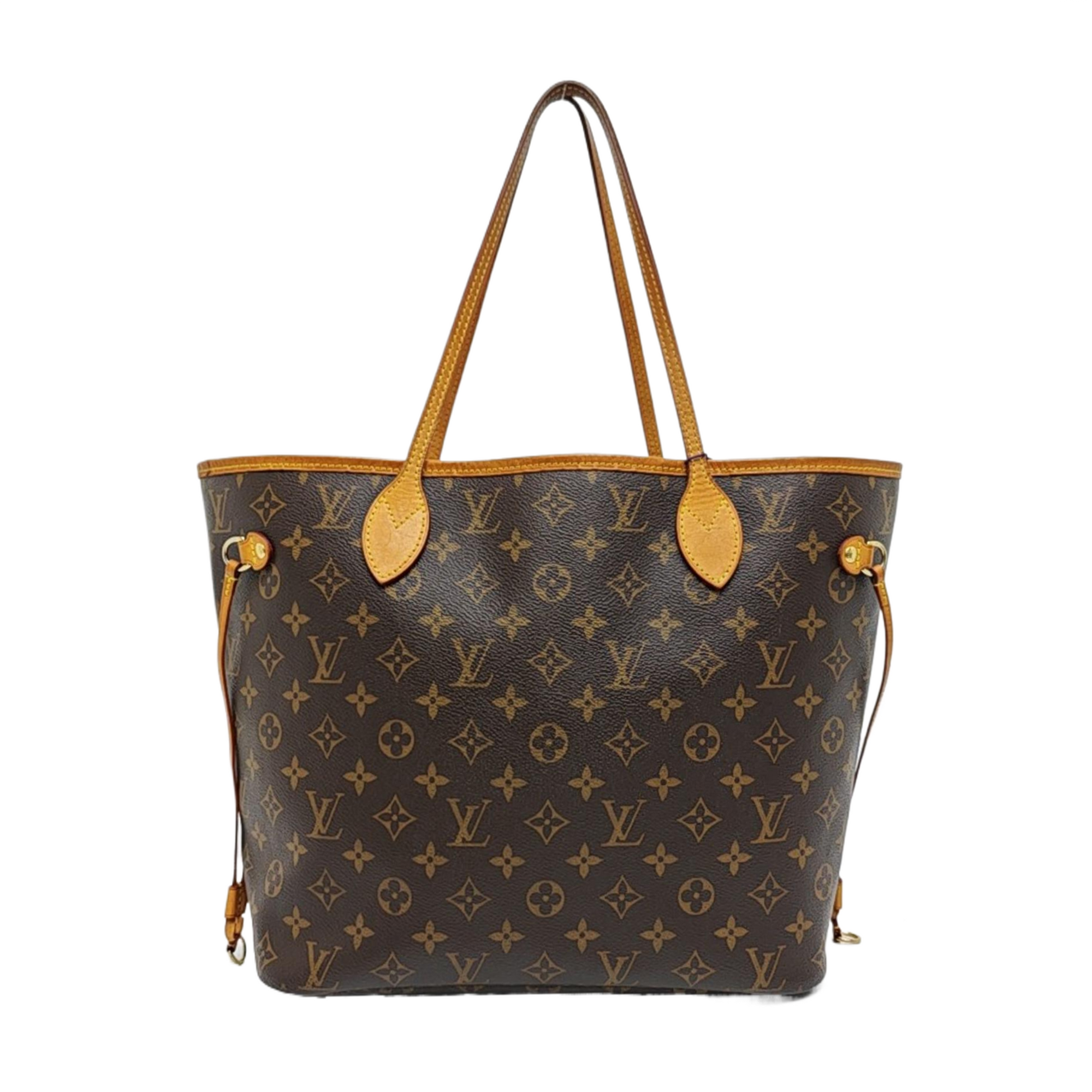NEVERFULL MM Monogram Coated Canvas Brown