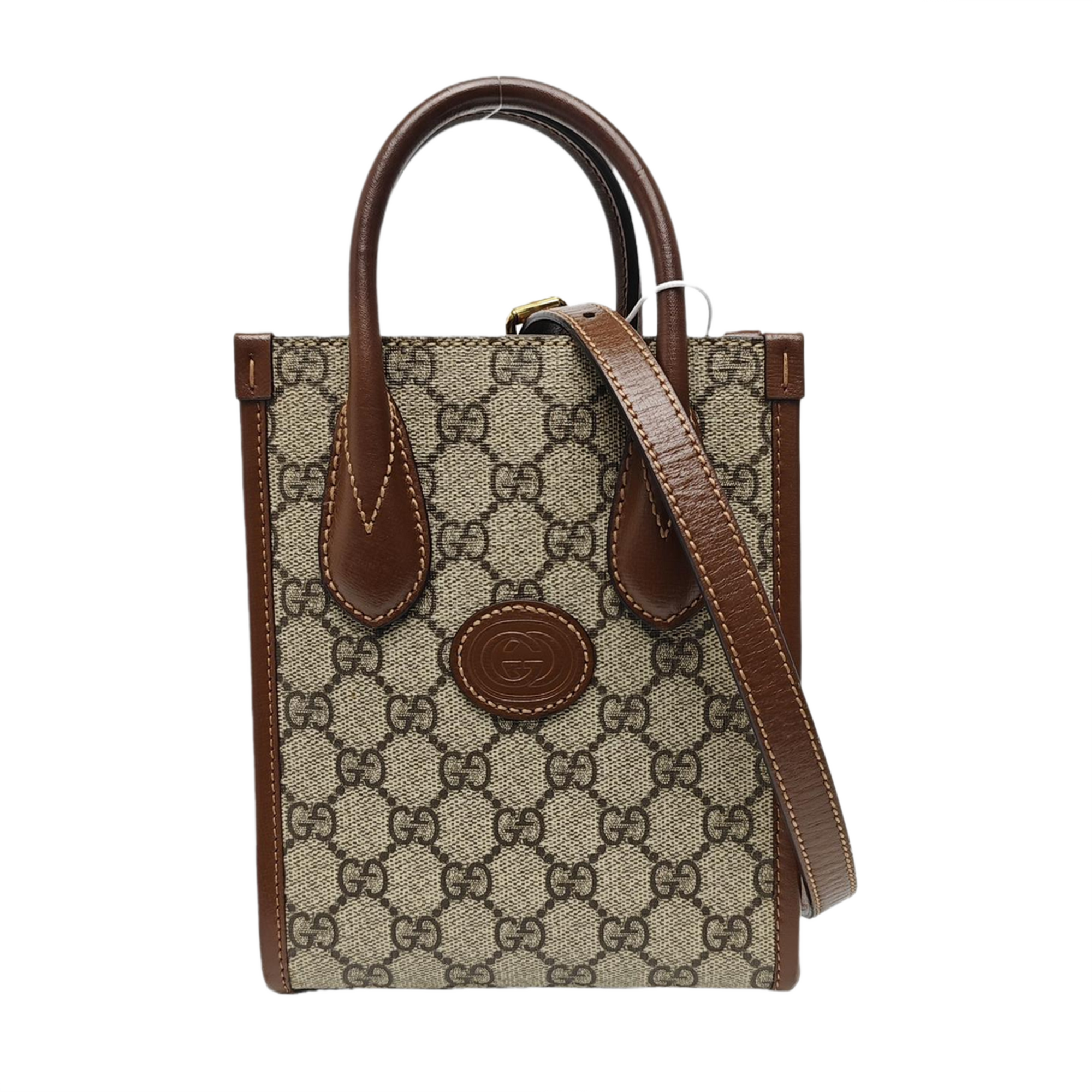 Retro Mini Monogram Coated Canvas Beige