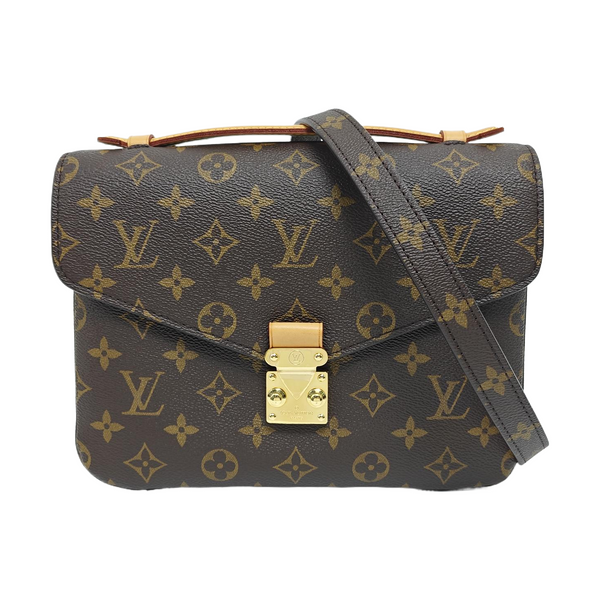 MÉTIS MM Monogram Coated Canvas Brown