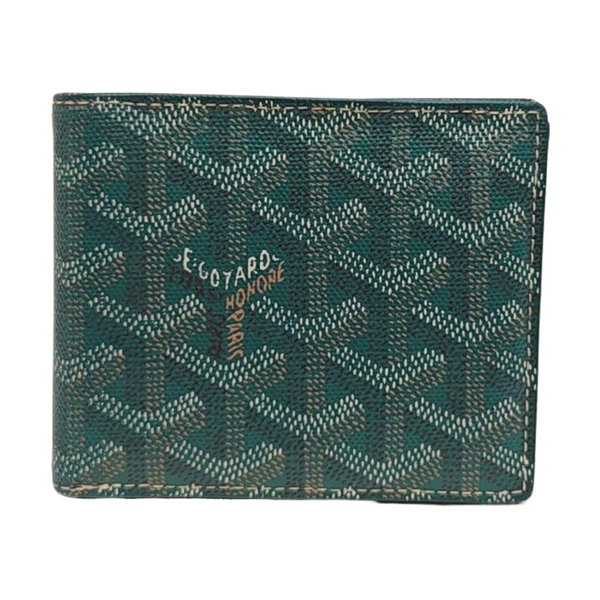 Saint-Marc Coated Canvas Green Wallet