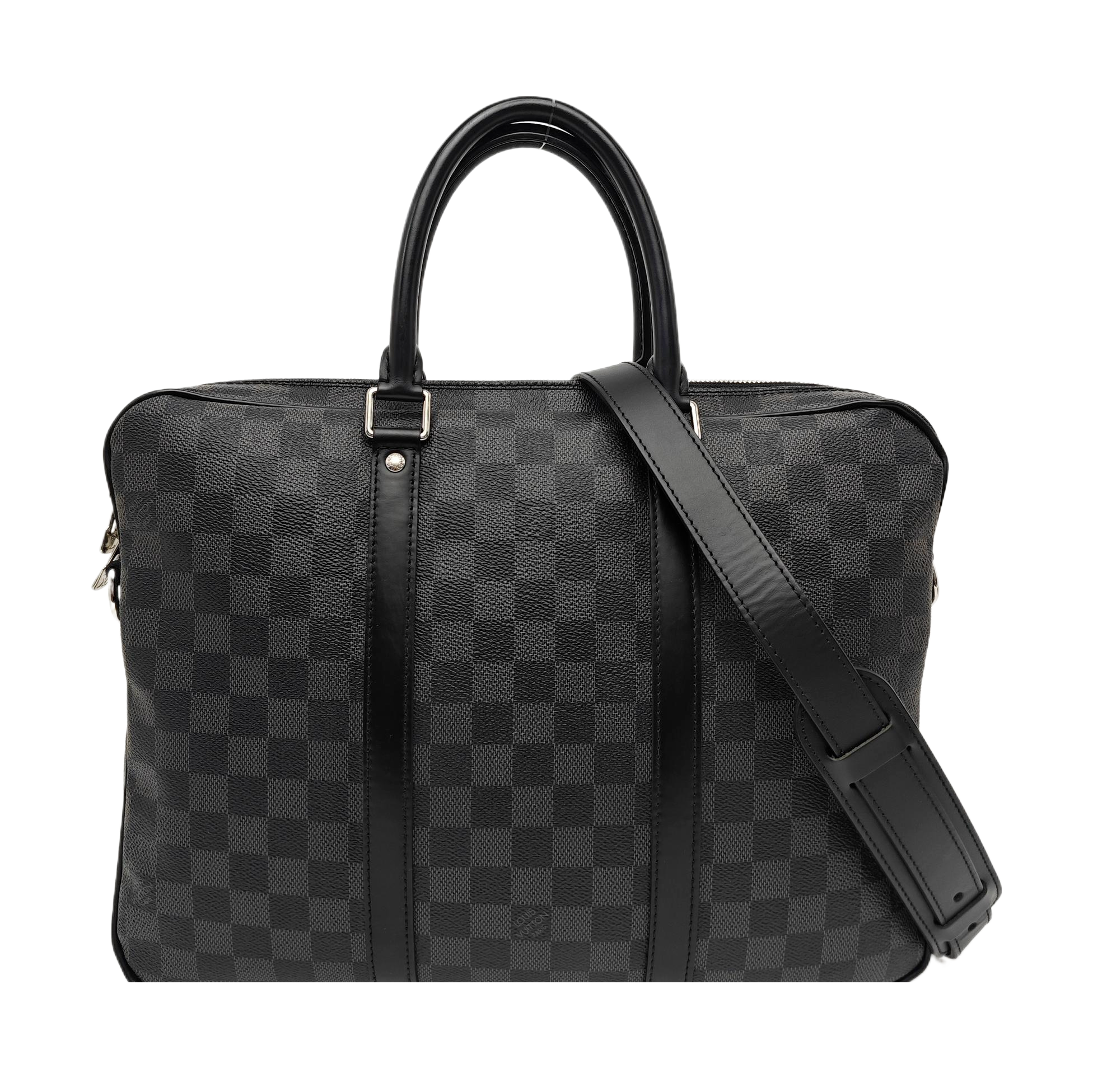 PORTE-DOCUMENTS PM Damier Graphite Coated Canvas Black