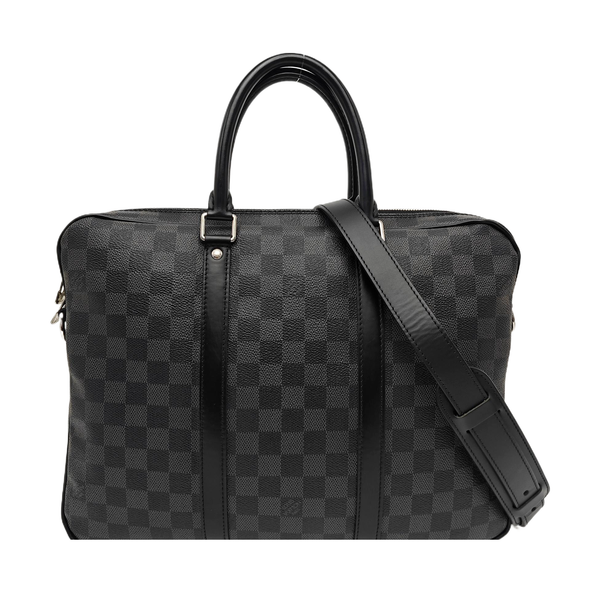 PORTE-DOCUMENTS PM Damier Graphite Coated Canvas Black
