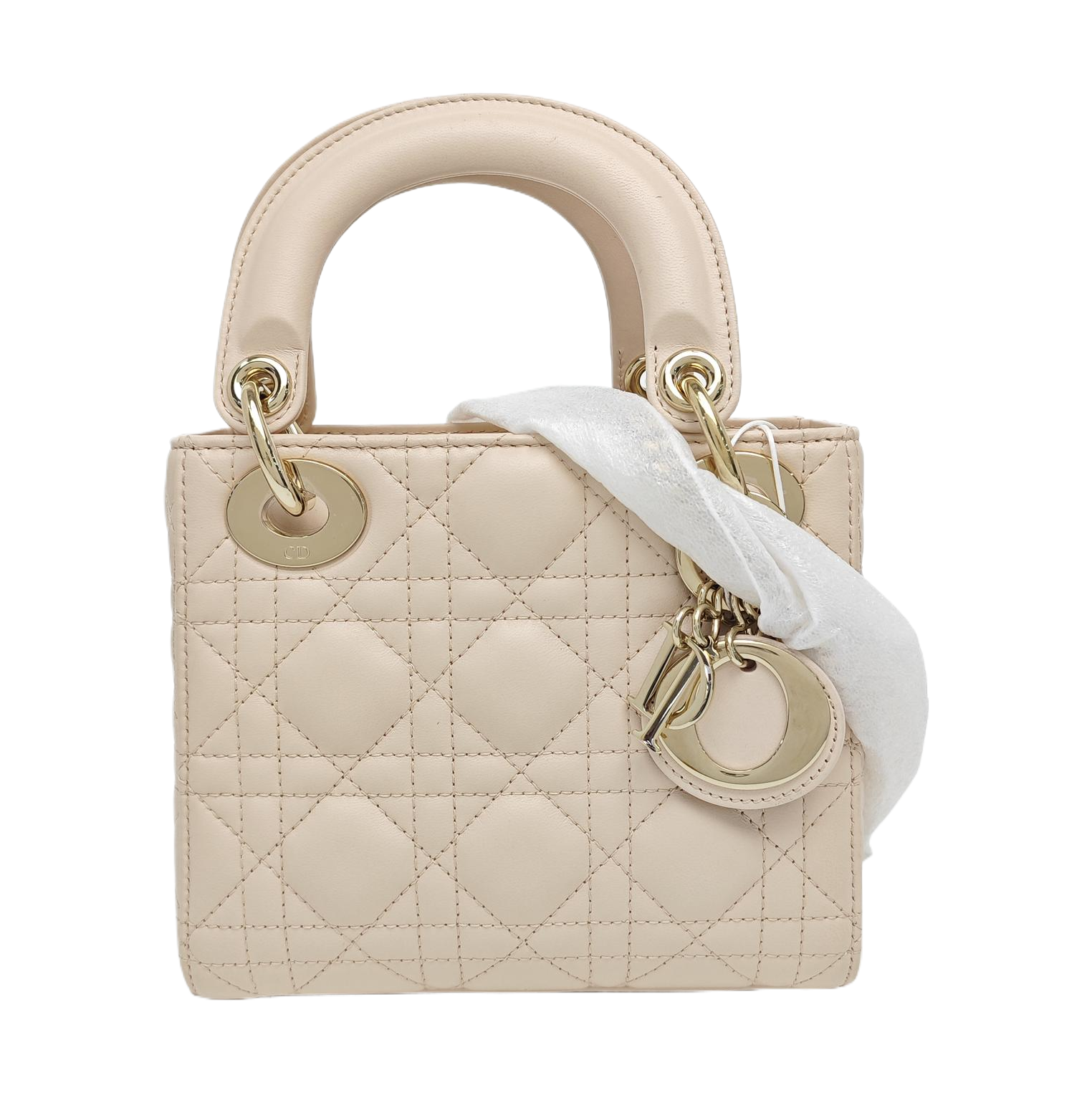 Lady Dior Mini Cannage Lambskin Pink