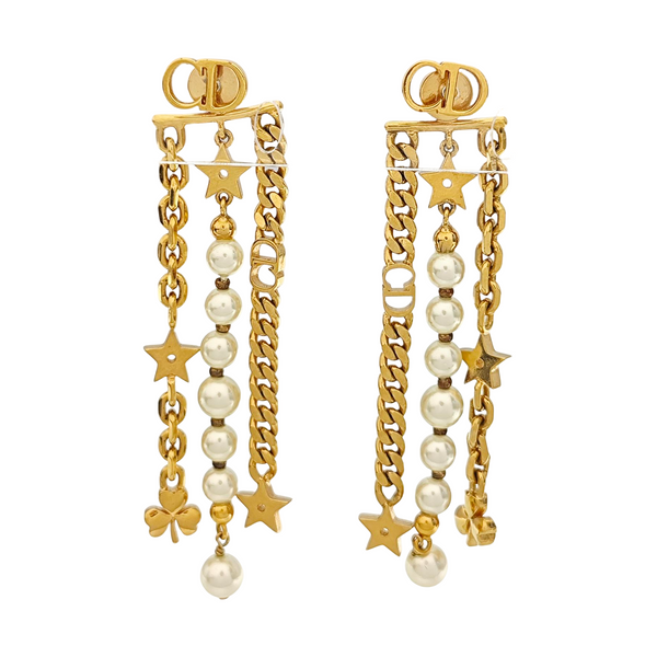 Perles De Désir Metal Gold Earrings