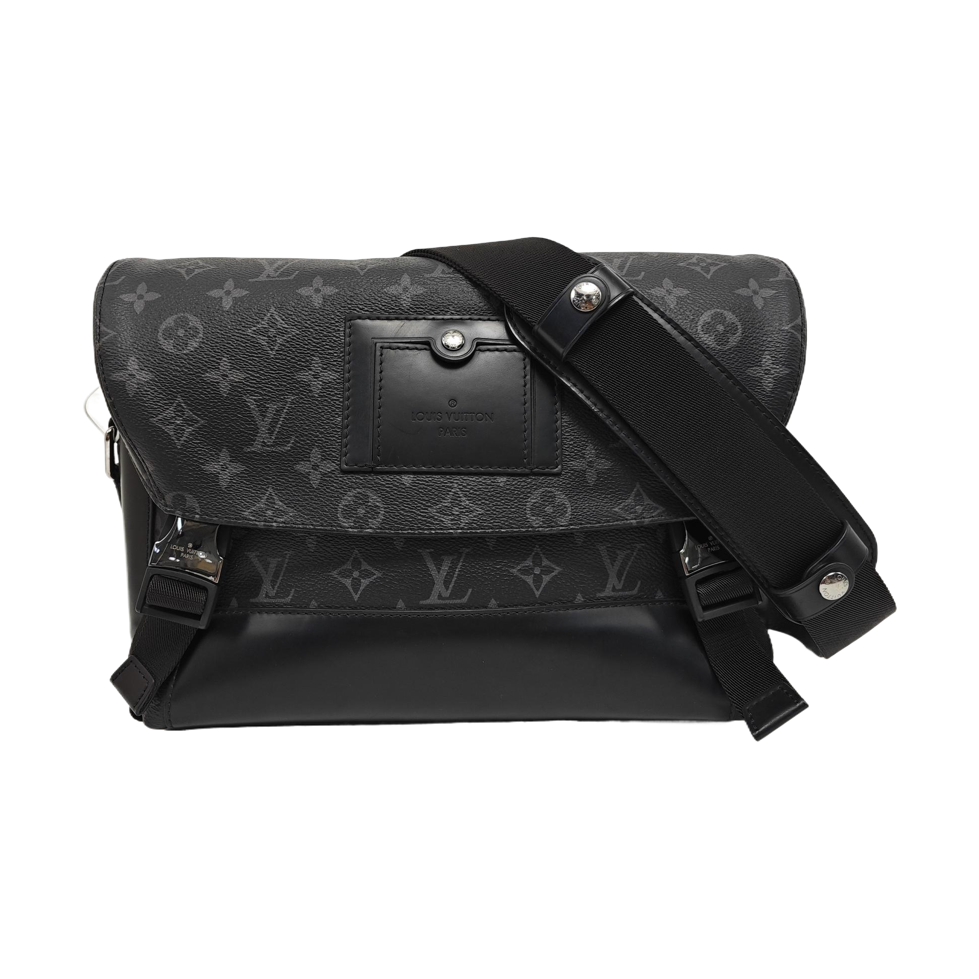 VOYAGER PM Monogram Coated Canvas Black