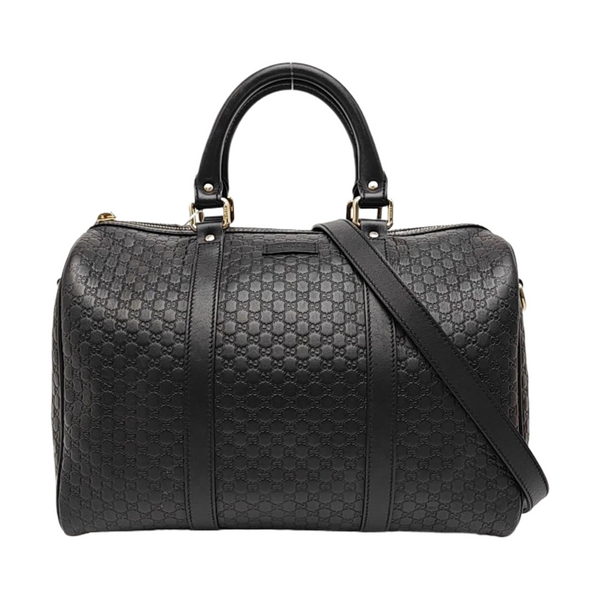 Microguccissima Monogram Calfskin Black