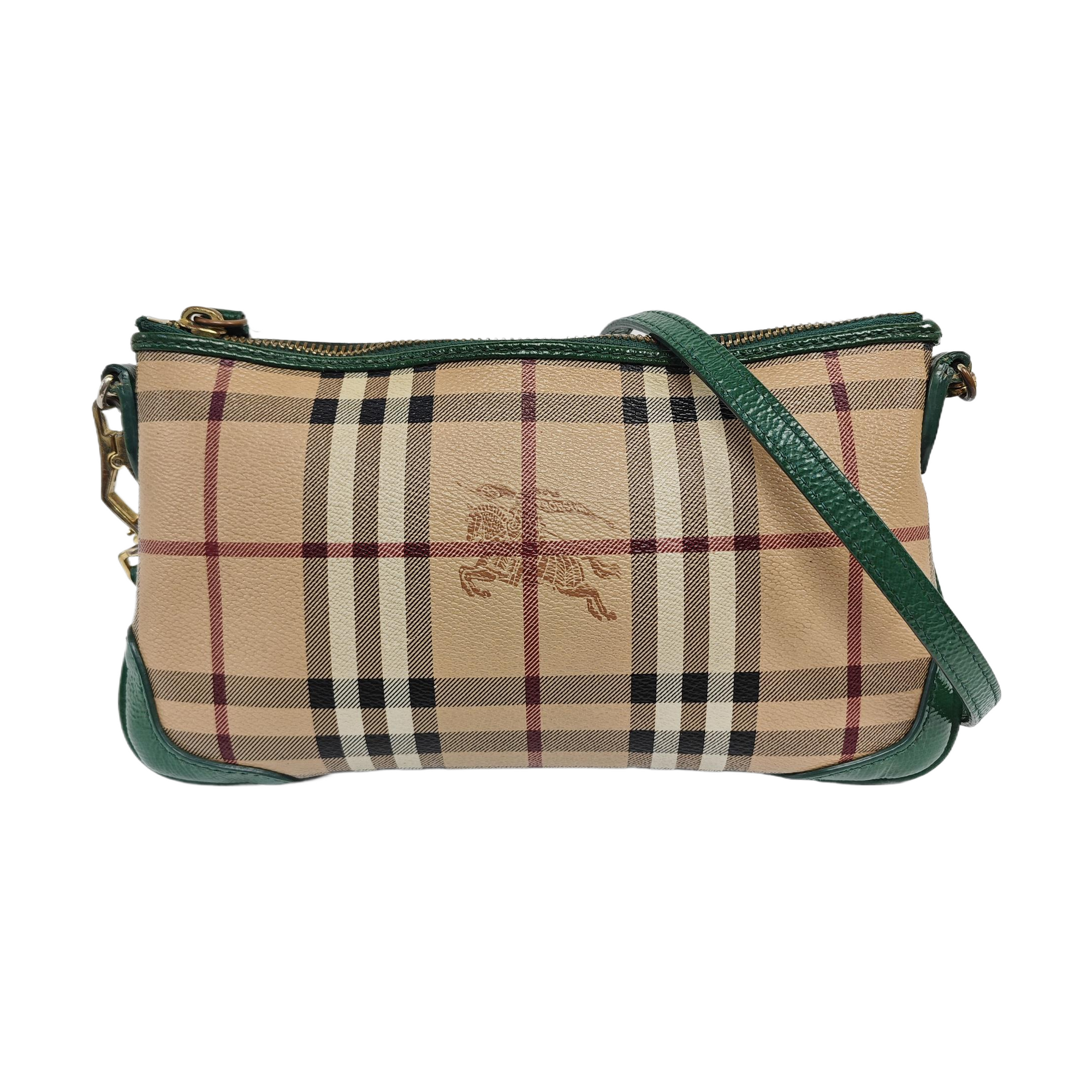 Coated Canvas Shoulder Bag Beige