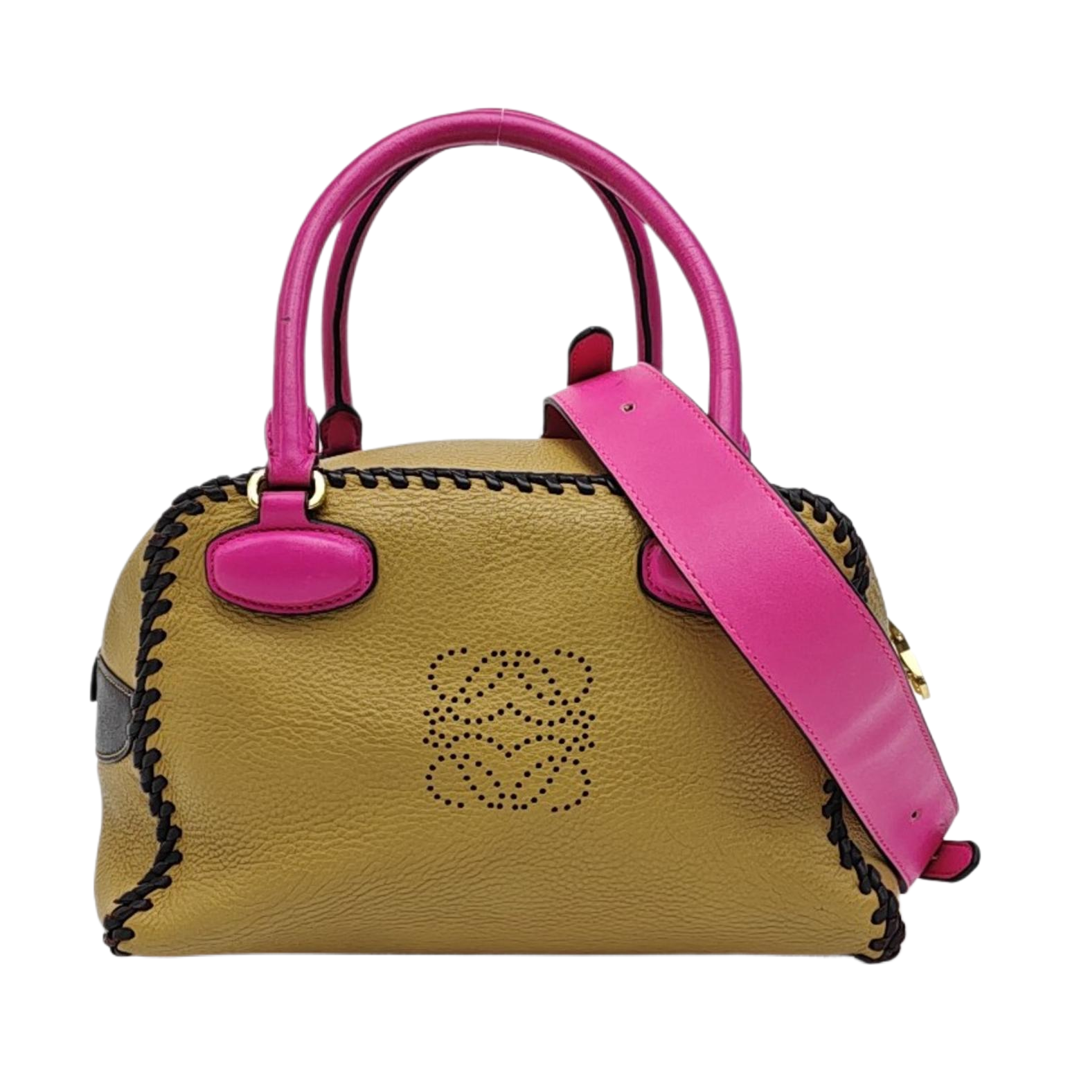 Calfskin Shoulder Bag Brown