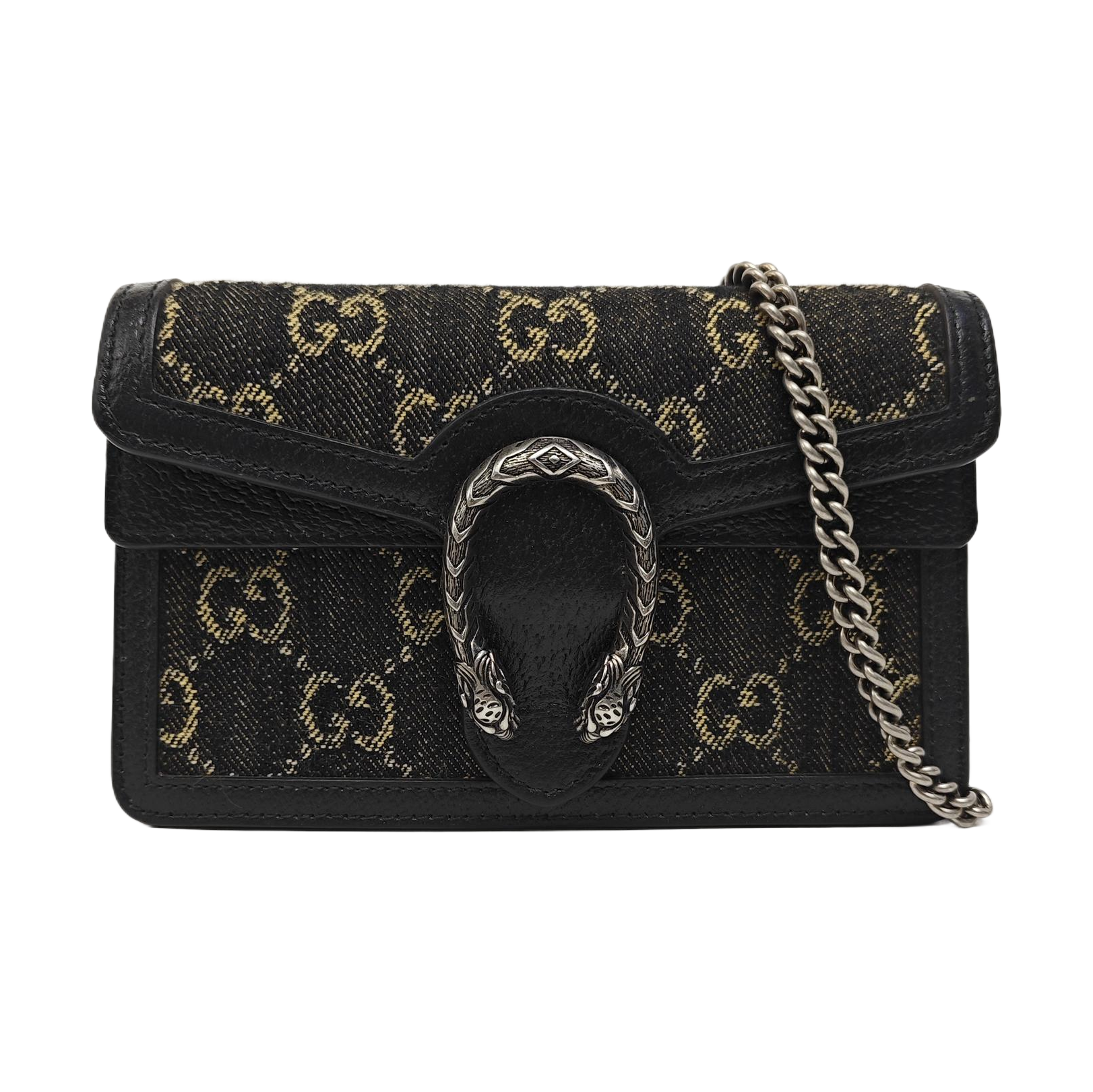 Dionysus Super Mini Monogram Denim Black