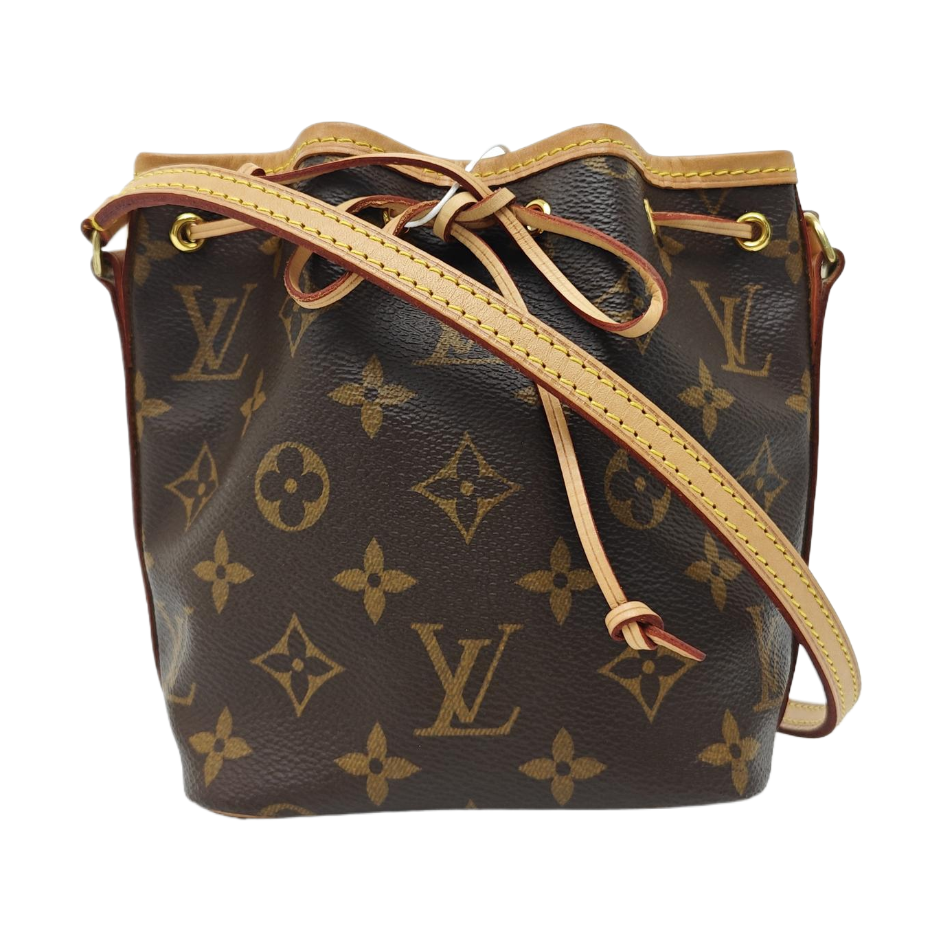 NÉONOÉ Nano Monogram Coated Canvas Brown